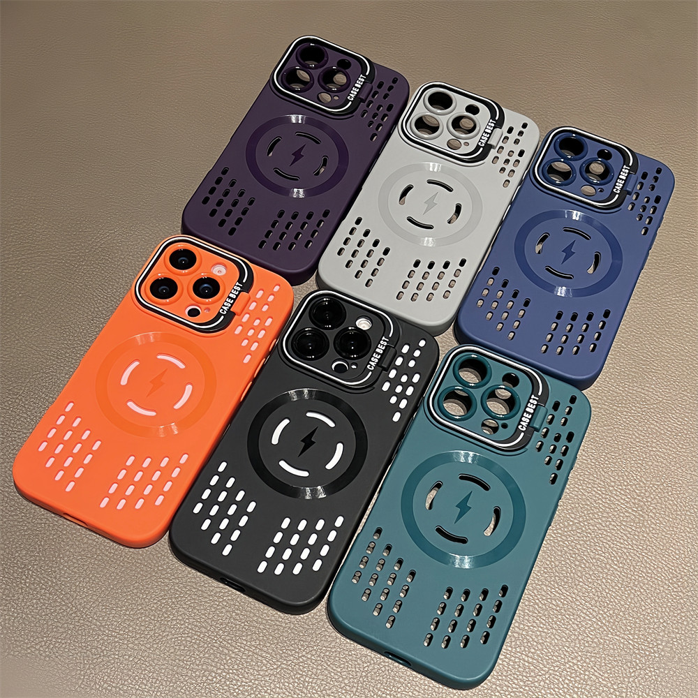 ใหม่ซิลิโคนอ่อนนุ่มระบายอากาศเคสโทรศัพท์แม่เหล็กพร้อมที่ยึ รูปที่ 7