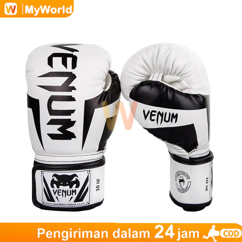 LOKAL Local Seller Elite Muaythai / Boxing / MMA / Kick Boxing Gloves นวมชกมวยหนัง PU พรีเมี่ยม / นว