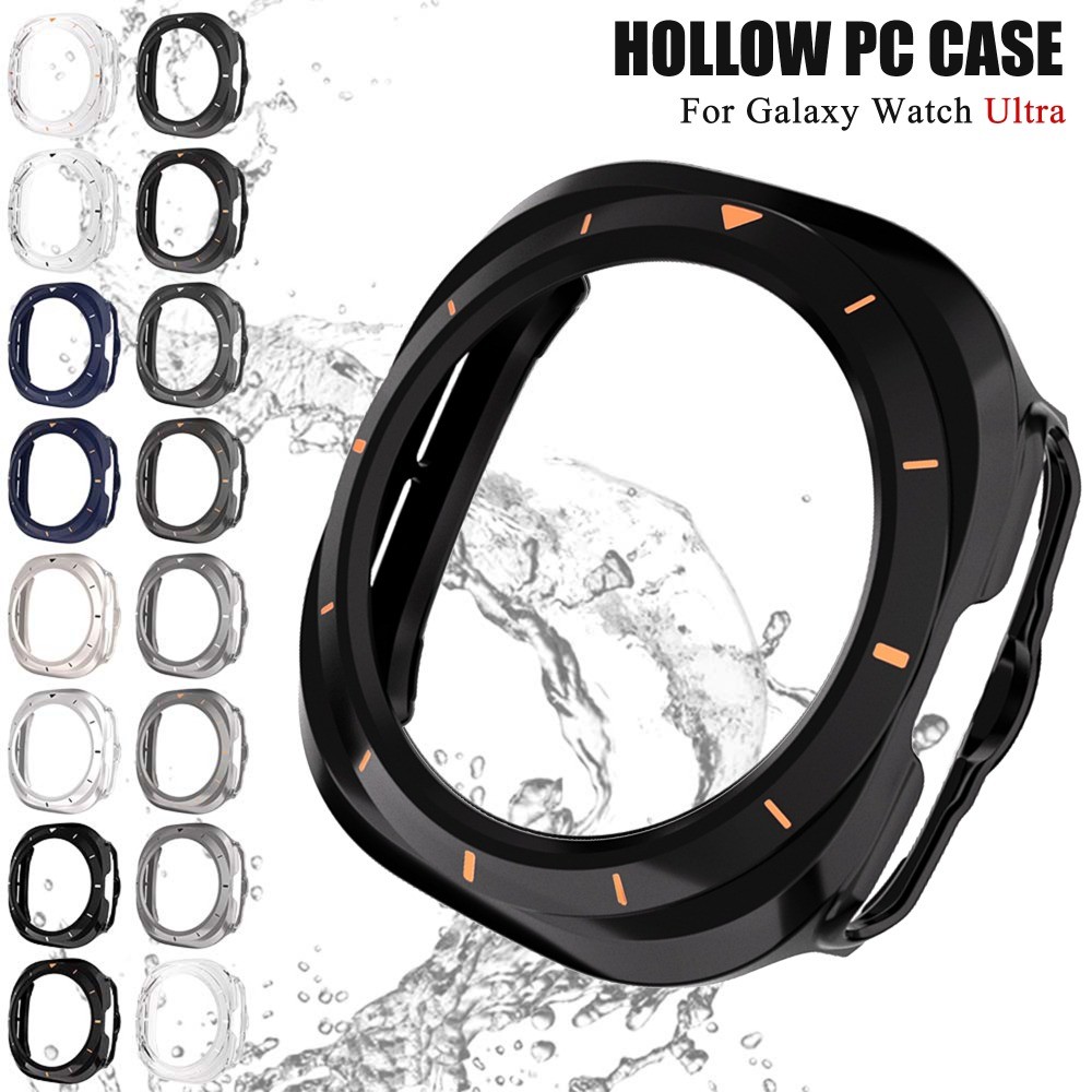 เคสป้องกันสําหรับ Samsung Galaxy Watch 7 Ultra 47 มม.กันชน PC ไม่มีฟิล์มหน้าจอสําหรับ Galaxy Watch 8 Ultra ฝาครอบอุปกรณ์เสริม