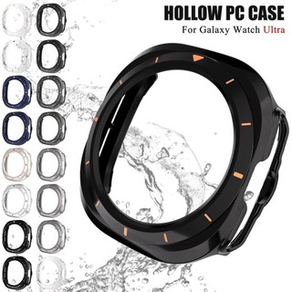 เคสป้องกันสําหรับ Samsung Galaxy Watch 7 Ultra 47 มม.กันชน PC ไม่มีฟิล์มหน้าจอสําหรับ Galaxy Watch 8 Ultra ฝาครอบอุปกรณ์เสริม