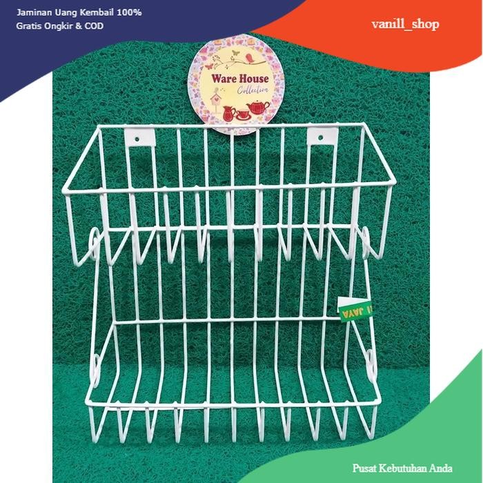 VANILL_S HOT SPICE RACK/HANGING RACK FOR WC SOAP SHAMPOO IRON 2-LAYER SHORT ตะกร้าห้องน้ํา ชั้นวางแช