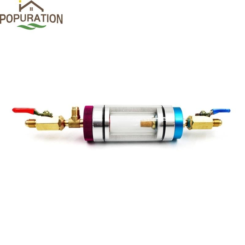 POP เครื่องปรับอากาศรถยนต์ R134 เครื่องมือทําความเย็นชาร์จน้ํามันบรรจุเครื่องมือวิเคราะห์ใช้งานง่ายสําหรับ Professional Beginne