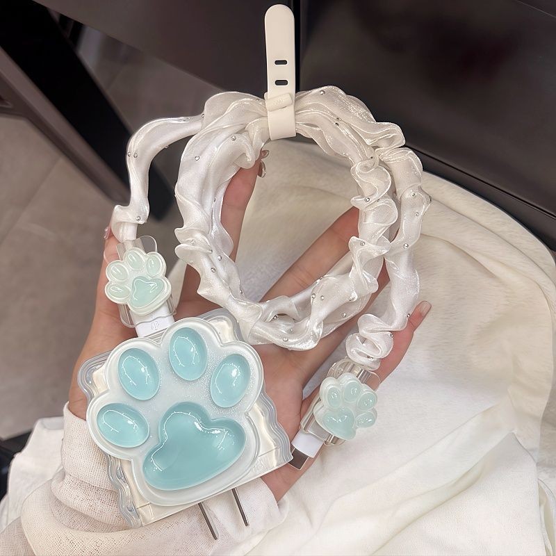 Cat Paw สําหรับ OPPO 65W Reno 5 Charger Protector 67W Reno 10pro plus Charger Case TPU 5 ชิ้นชุด