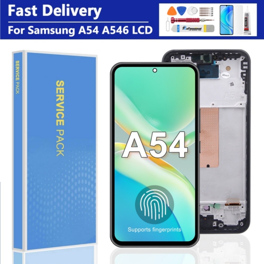 AMOLED สําหรับ Samsung Galaxy A54 5G LCD SM-A546B A546U SM-A546B/DS จอแสดงผล Touch Screen Digitizer 