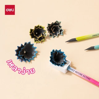 ดินสอไม้สีดำ HB Deli รุ่น EC049 / EC050 มีและไม่มียางลบ (จำหน่าย 1 กระปุก / 48 แท่ง)