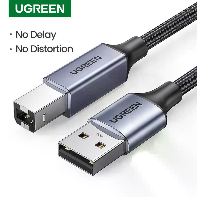 Ugreen สายเครื่องพิมพ์ USB USB Type B ถึง Type A สาย USB 3.0 2.0 สําหรับเครื่องพิมพ์ Canon Epson HP