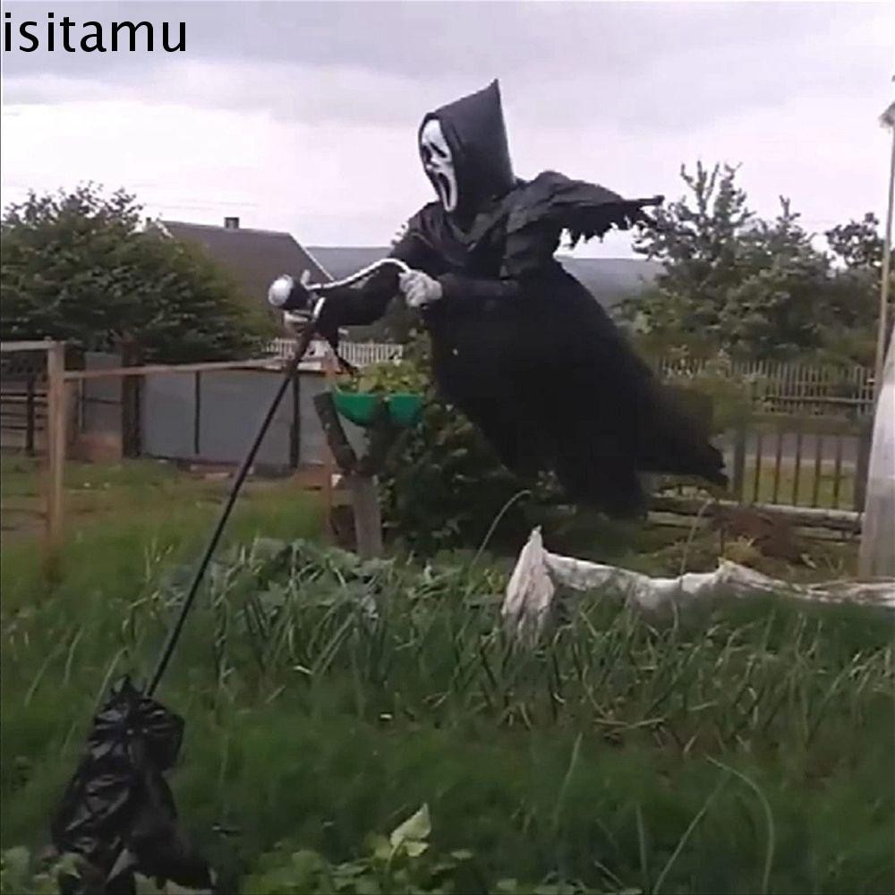 ISITAFT หุ่นไล่กา Scream Horriifying Ghostface Robe Ghost Yard Spectre