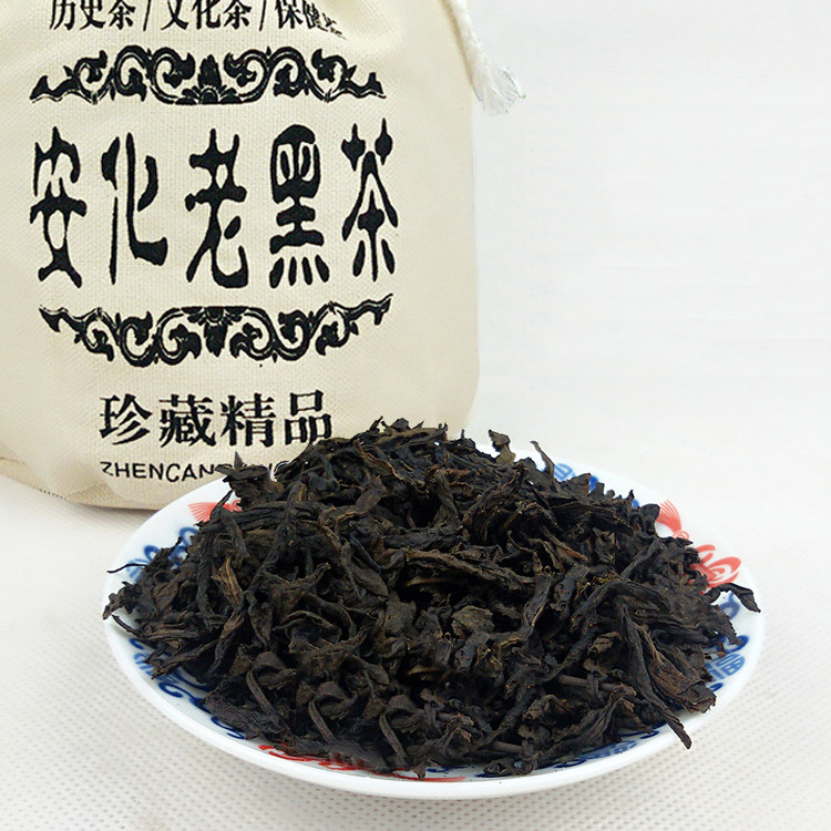 ชาดําหูหนาน Anhua Anhua ชาดํา Tianjian ชาแท้ Fu ชาอายุ Tianjian จํานวนมาก Anhua 500g ชาดําหูหนาน Anh