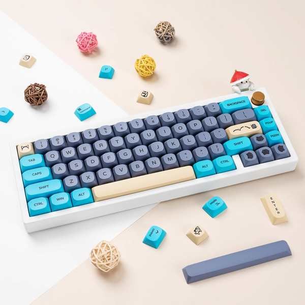 sa keycap keycap ไทย gmk keycap Aishi Blue Cat PBT ระเหิด XDA โครงสร้าง MA ความสูง 64/68/75/980/etc 