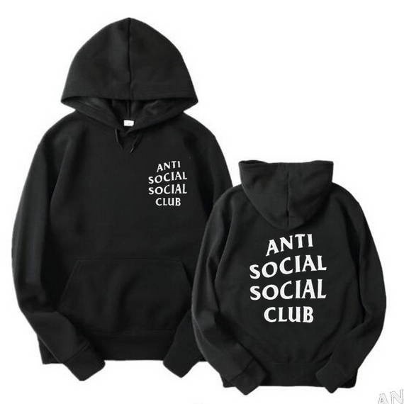 Hoodie 【Hip-hop Style Hoodie】Anti Social Club Assc teenager Hoodie Sweatshirt Fashion Outwear