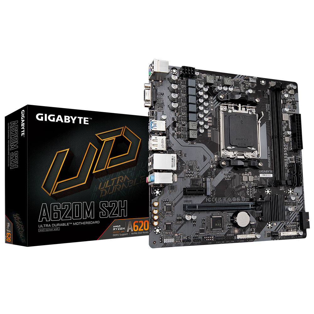 MAINBOARD (AM5) GIGABYTE A620M S2H DDR5 (REV 1.0)