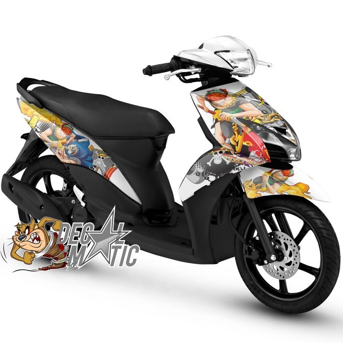[Decal Anime] สติ๊กเกอร์รูปลอกเต็มตัวสําหรับ Yamaha Mio J Mio GT One Piece Zoro Motorcycle