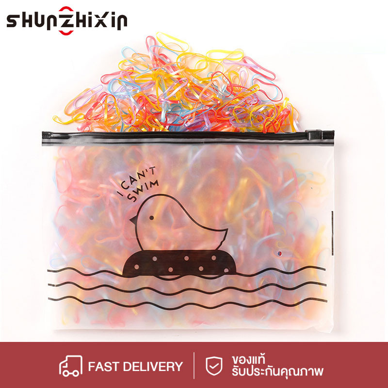 SZX ยางรัดผมผู้หญิงเด็กยางยืด 1 แพ็ค/1000เส้น 1 แพ็ค/2000เส้น  โรงงานขายส่ง