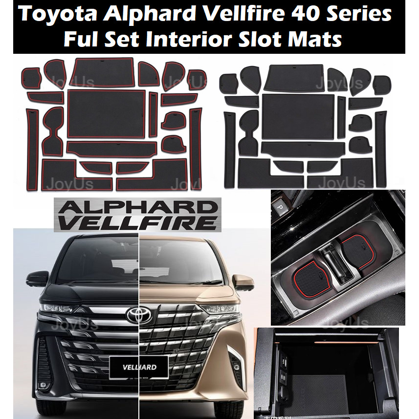 Toyota Alphard Vellfire 40 Series แผ่นรองช่องภายใน แผ่นยางสล็อต