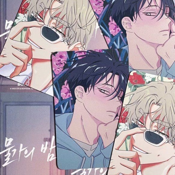 น้ําต่ําใน Twilight Flowe Series 3 นิ้วคอลเลกชันการ์ด Yeo TaeJu Kim EuiHyun หนังสือคลิปเกาหลี BL Man