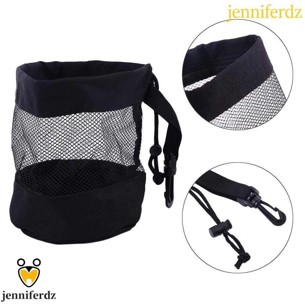 Jenniferdz กระเป๋าตาข่ายไนล่อน แบบพกพา ทนทาน สําหรับใส่ลูกกอล์ฟ