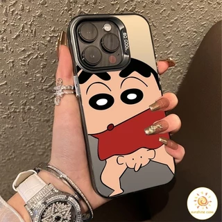🔥GOOD🔥 เคสโทรศัพท์มือถือ การ์ตูนชินจัง เคสสำหรับไอโฟน 11 For iPhone16 17 11 12 13 14 15 Pro MAX XR XS 6 7 8 Plus SE2020
