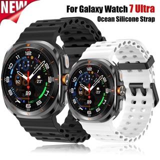 Ocean Strap สําหรับ Samsung Galaxy Watch 8 Ultra 47 มม.ไม่มี Gaps กีฬาเข็มขัดซิลิโคนสร้อยข้อมือ correa Galaxy Watch 7 Ultra band