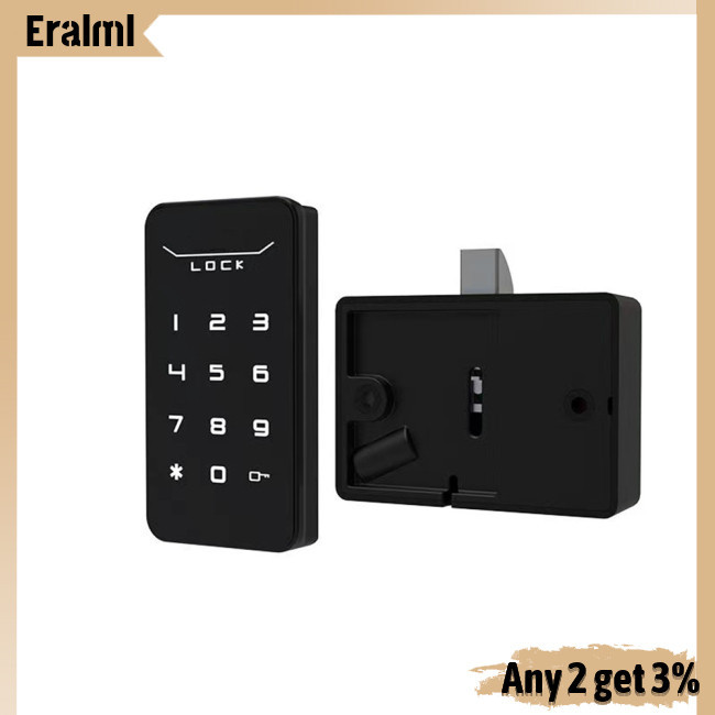 ชุดล็อคตู้อิเล็กทรอนิกส์ eralml, ล็อครหัสผ่านดิจิตอลอัจฉริยะ Entry Keyless Lock, Touch Keypad ล็อคอิเล็กทรอนิกส์สําหรับ