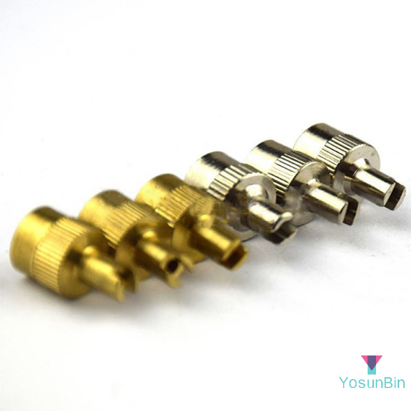Yosunbin] ทองแดง Slotted หัววาล์ว Stem Cap รถรถจักรยานยนต์วาล์วล้อยาง Valvol ฝาปิดใหม่