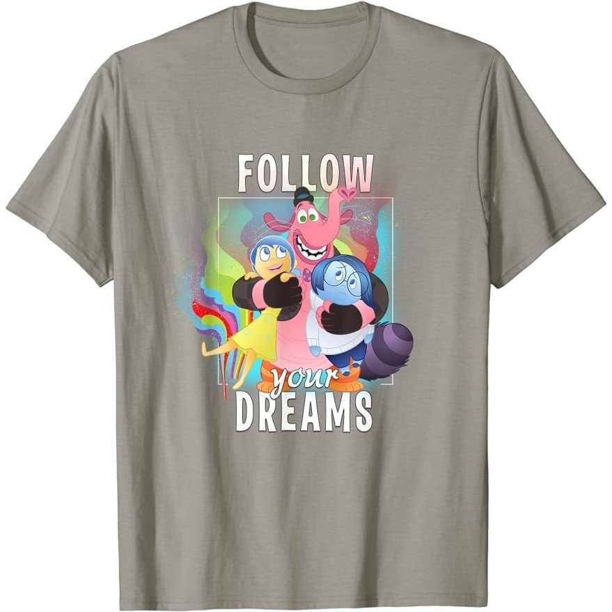 🍒🍒 Pixar Inside Out 2 เสื ้ อยืดคอ O-neck กราฟิก 100 % สําหรับผู ้ ชาย S-5XL