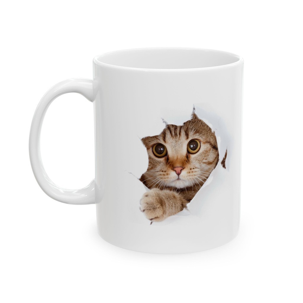 CutePlayful Kitty Mug Cup CF แก้วเซรามิค 11Oz