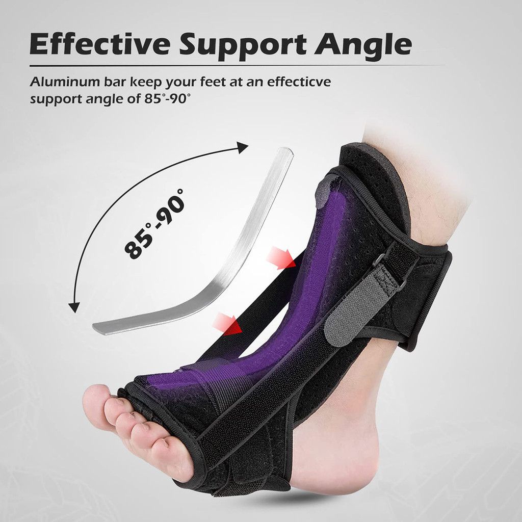 Plantar Fasciitis Night Splint ปรับเท้า Drop Orthotic Brace Plantar Fasciitis & Achilles Tendonitis 