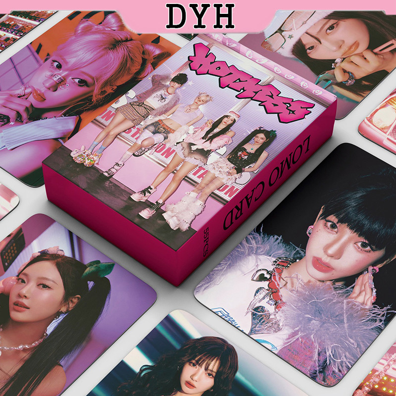 Dyh 55 ชิ้น/กล่อง aespa Photocards Hot Mess อัลบั้ม KPOP LOMO การ์ดคอลเลกชัน