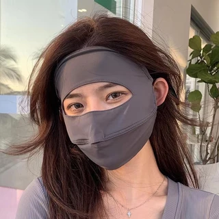 หน้ากากเต็ม, กากกันแดด, กากยูวีแท้, หน้ากากกันแดด ยูวี, หน้ากากกันแดดไหมน้ําแข็ง, พร้อมศีรษะและป้องกันรังสียูวี