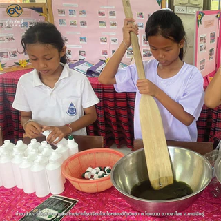 น้ำยาล้างจานจากใบย่านาง (Yanang Leaves Dishwashing Liquid)