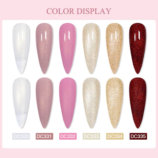 MTSSII 7ml เจลเล็บนิวด์กลิตเตอร์เคลือบเงา UV/LED กึ่งถาวร โซคอฟ สีธรรมชาติพร้อมแสงสว่าง สร้างลุคเรียบหรูและสดใส พร้อมใช้สำหรับงานและปาร์ตี้