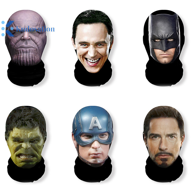 คุโดส 1 ชิ้น Celebrity Series Full Face Mask ตลกขี่ผ้าพันคอฝุ่นหัว Headwear ผู้ชายผู้หญิงคอสเพลย์ Props Nice