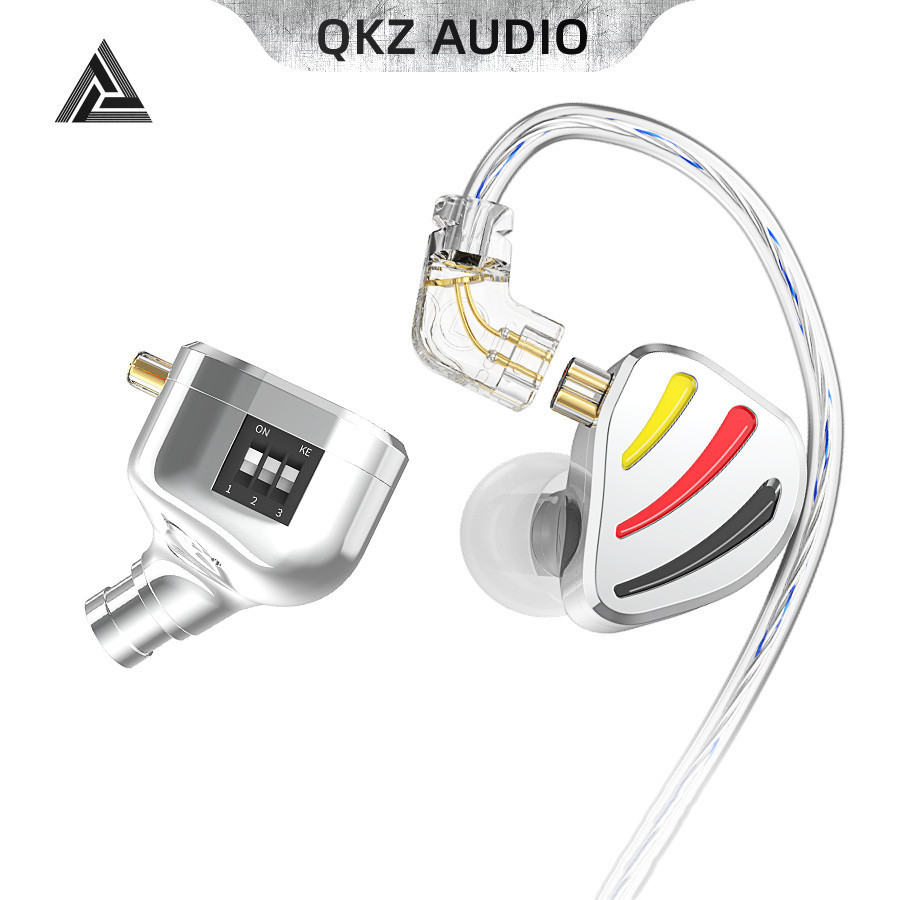 Qkz ODIN HiFi หูฟัง High-end Tunable หูฟังแบบมีสายในหู Monitor ชุดหูฟังเบสสวิตช์ปรับหูฟัง IEM เอียร์