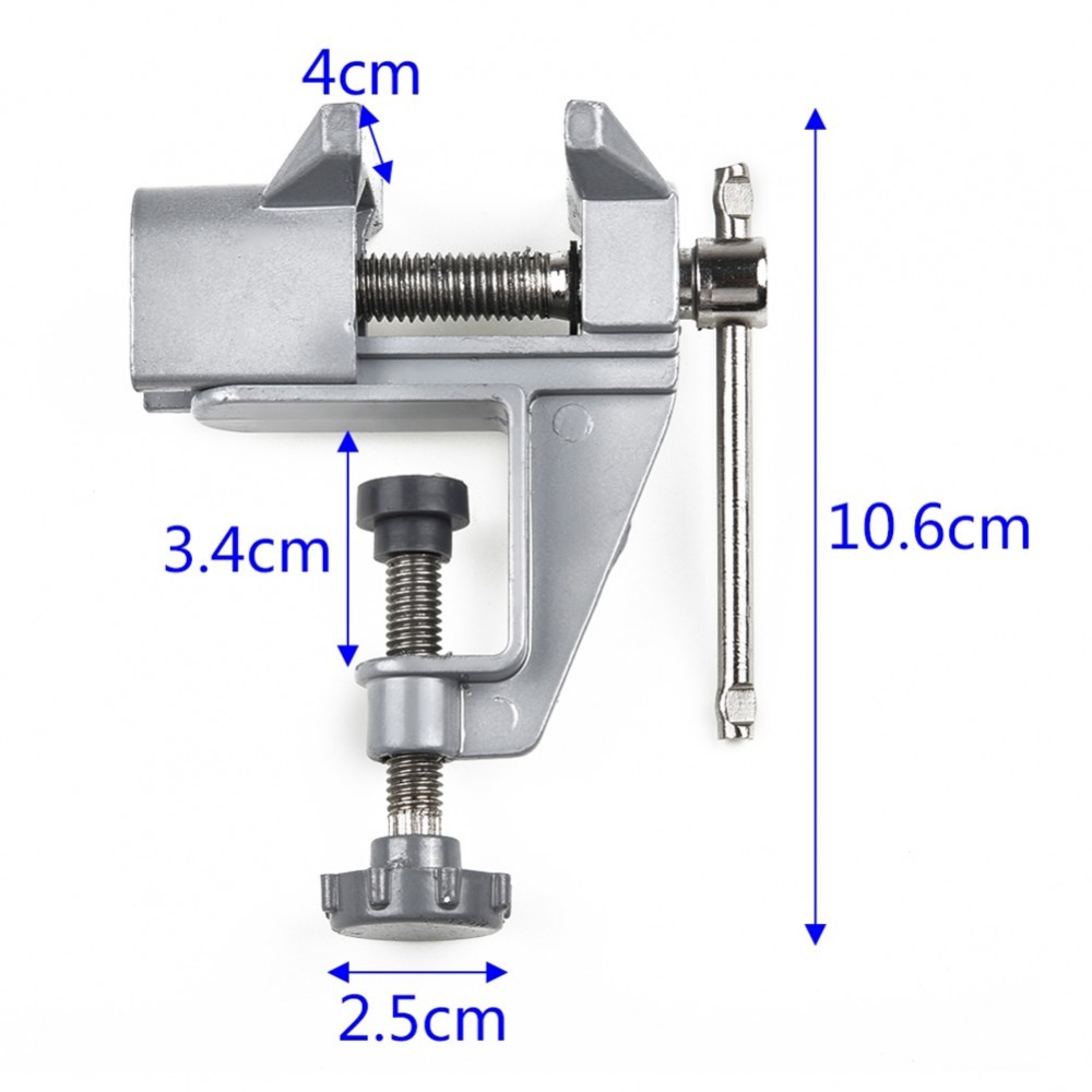 ปากกาจับชิ้นงานแบบตั้งโต๊ะ 1 ชิ้น Workshop อลูมิเนียมอัลลอยด์ Craft Heavy Duty Hobby Mini