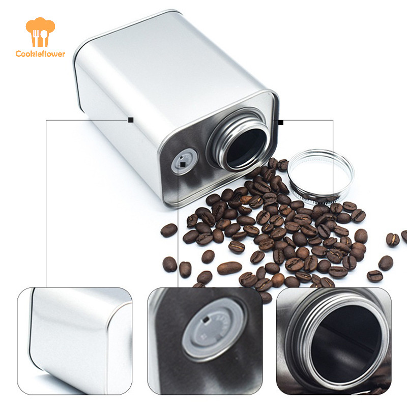 Ckfr Coffee Bean Airtight Cans Outdoor Camping Tin Box บรรจุภัณฑ์เกรดอาหาร Fresh Breathing Iron Cans ใหม่