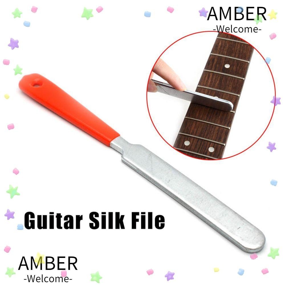 Amber ตะไบขัดเฟรตบอร์ด สเตนเลส กันลื่น สําหรับกีตาร์