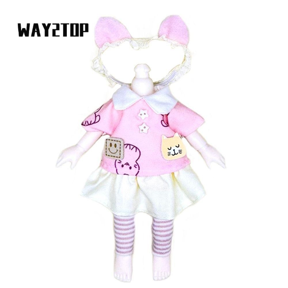 WAY2TOP เสื้อผ้าตุ๊กตา, 18 รูปแบบแฟชั่น High-end Dress Up, คุณภาพสูงของเล่นเด็ก DIY สาวชุดกระโปรง 16 ~ 17 ซม.ตุ๊กตา/1/8 ตุ๊กตา BJD
