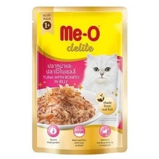 [ ยกโหล 12ซอง ] Me-o delite อาหารเปียก มีโอ ดีไลท์ ขนาด 70 กรัม