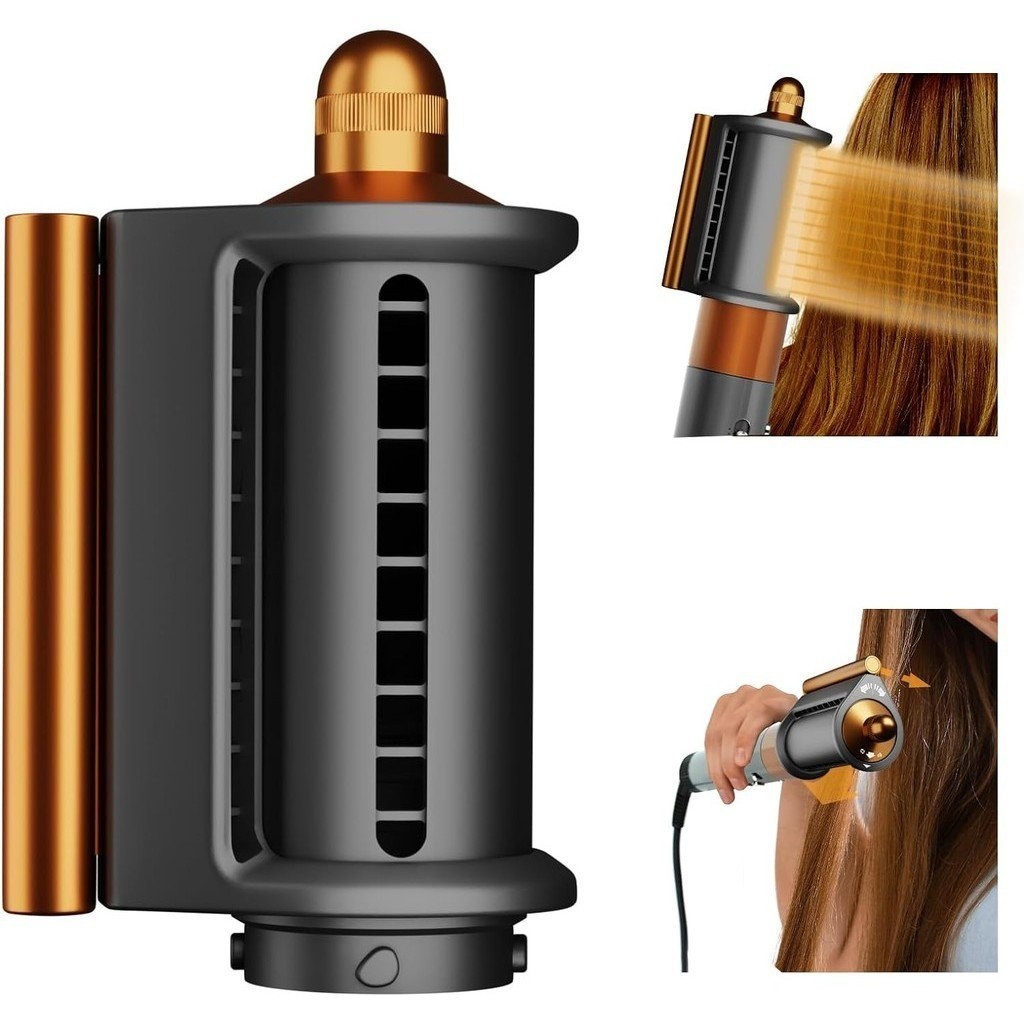 หัวฉีดเครื่องเป่าผมสำหรับ Dyson airwrap ATTACHMENT, Anti-Flight flyaway ATTACHMENT ใช้งานร่วมกับ airwarp Styler HS01/HS05, อุปกรณ์จัดแต่งทรงผมสำหรับการทำให้แห้งเรียบ (สีทอง