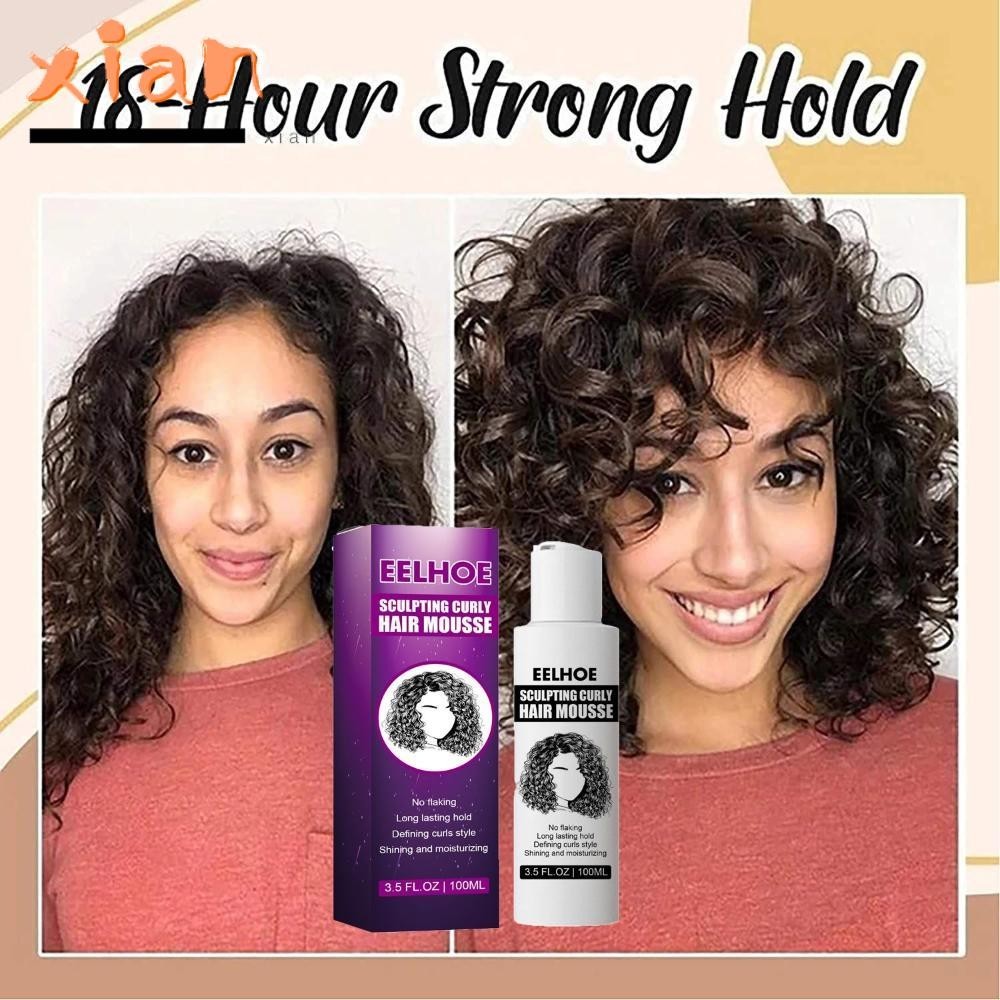 Xianen Curl Hair Boost Dinning Cream Professional จัดแต่งทรงผมเจล Wavy Hair Curl Treatment Curl Mois