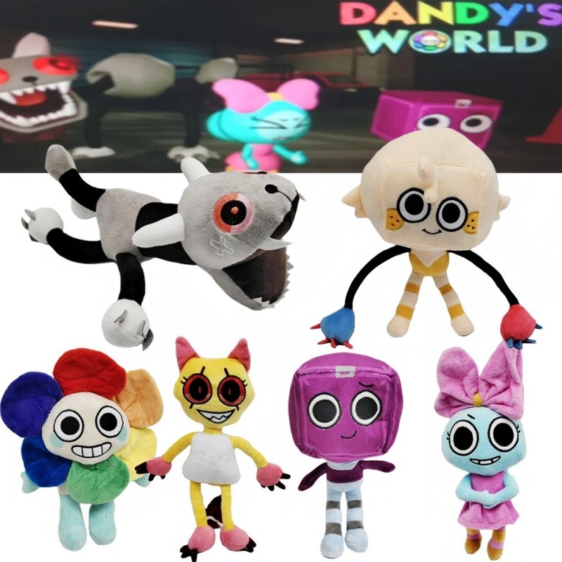 Dandys World ของเล่นตุ๊กตาน่ารักการ์ตูนยัดไส้ Plushie ของเล่นตุ๊กตาของขวัญสําหรับเด็กผู้หญิงตกแต่งบ้านคริสต์มาสของขวัญ
