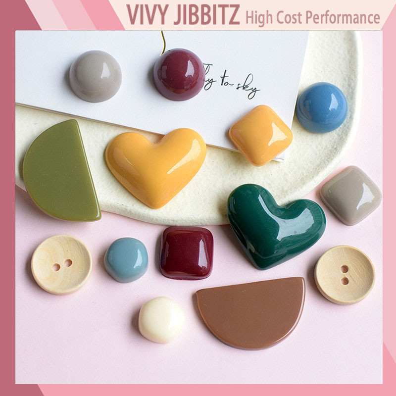 Jibbitz Crocs จิ๊บบิท ติดรองเท้า Morandi Geometry ของแทั Jibbitz Crocs เกาหลี Sz-016