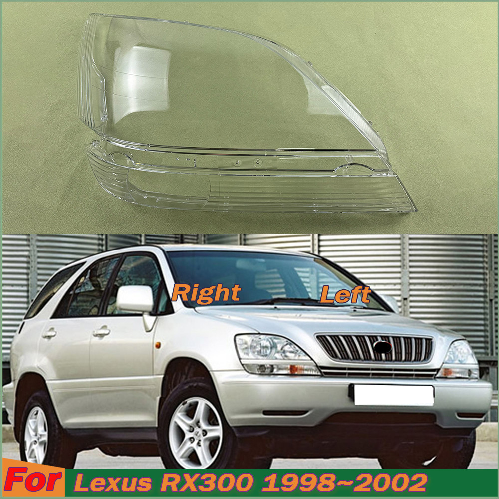 ไฟหน้าฝาครอบเลนส์ Plexiglass อะไหล่รถยนต์สําหรับ Lexus RX300 1998 ~ 2002 โคมไฟโปร่งใสไฟหน้า Shell