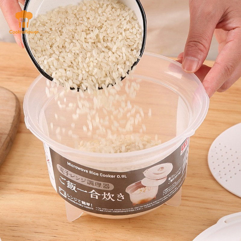 Ckfr 900ML เตาอบไมโครเวฟหม้อหุงข้าว al Steamer ซุปร้อนทําอาหาร Bento กล่องอาหารกลางวันเกรดอาหาร PP Kitche นึ่งเครื่องครัวใหม่