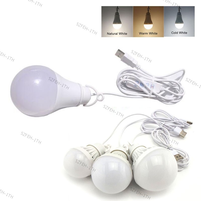 5v 3W 10W USB Dimming หลอดไฟ LED อ่านโคมไฟกลางคืนแขวนผนังปรับสําหรับ Camping Home หลอดไฟ Light Ball @ F3TH