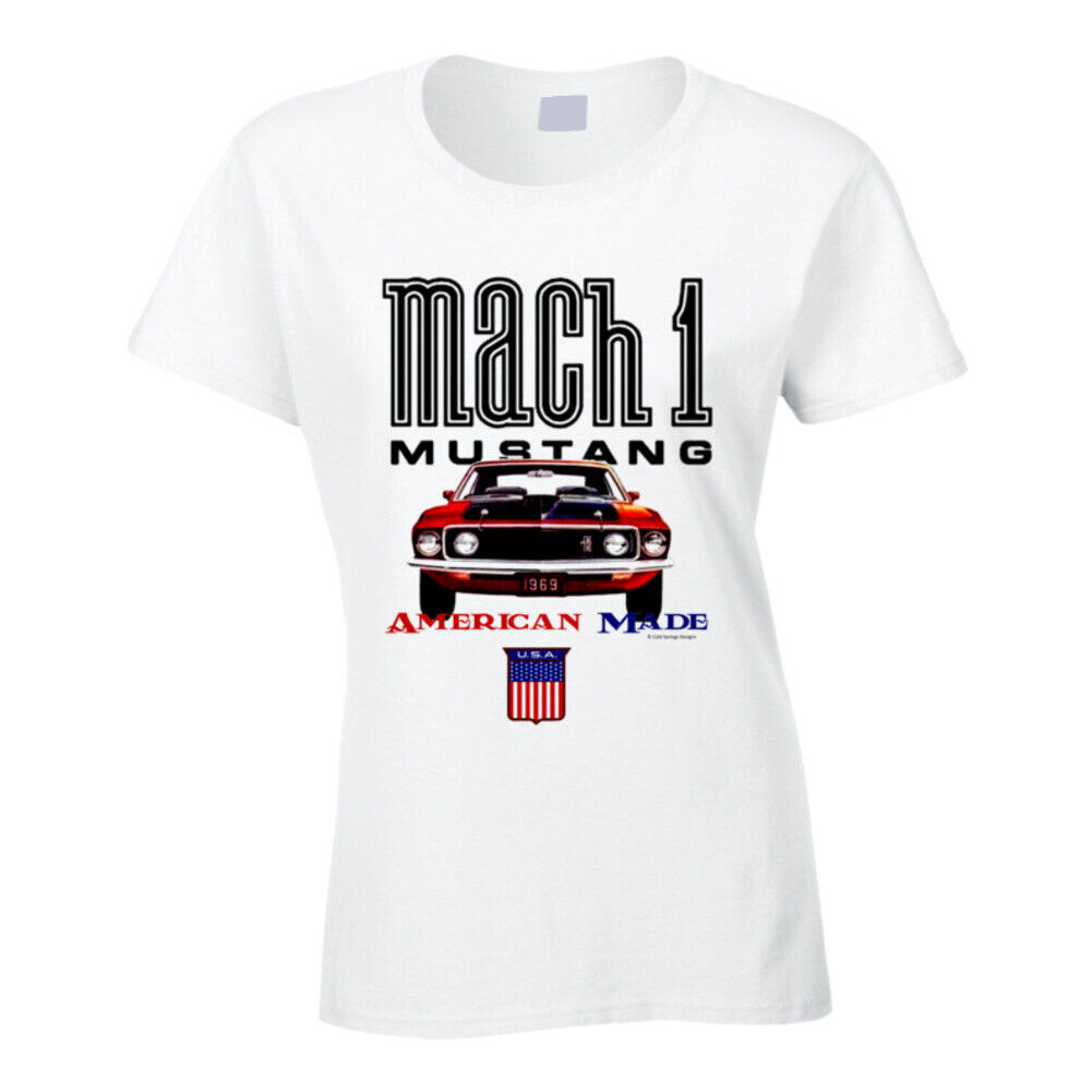 เสื้อยืด Mustang 1969Mach 1 American Made Musclecar