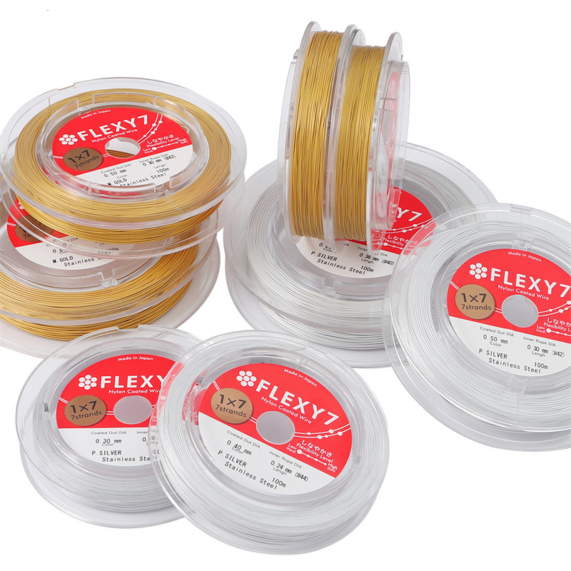 [0.3-0.6 มม.] ญี่ปุ่นนําเข้าลวดเหล็กด้ายอ่อนสีทอง/สีเงินสายไฟประดับด้วยลูกปัด DIY Craft ทําเครื่องประดับสายไฟอุปกรณ์เสริม (1 ม.)