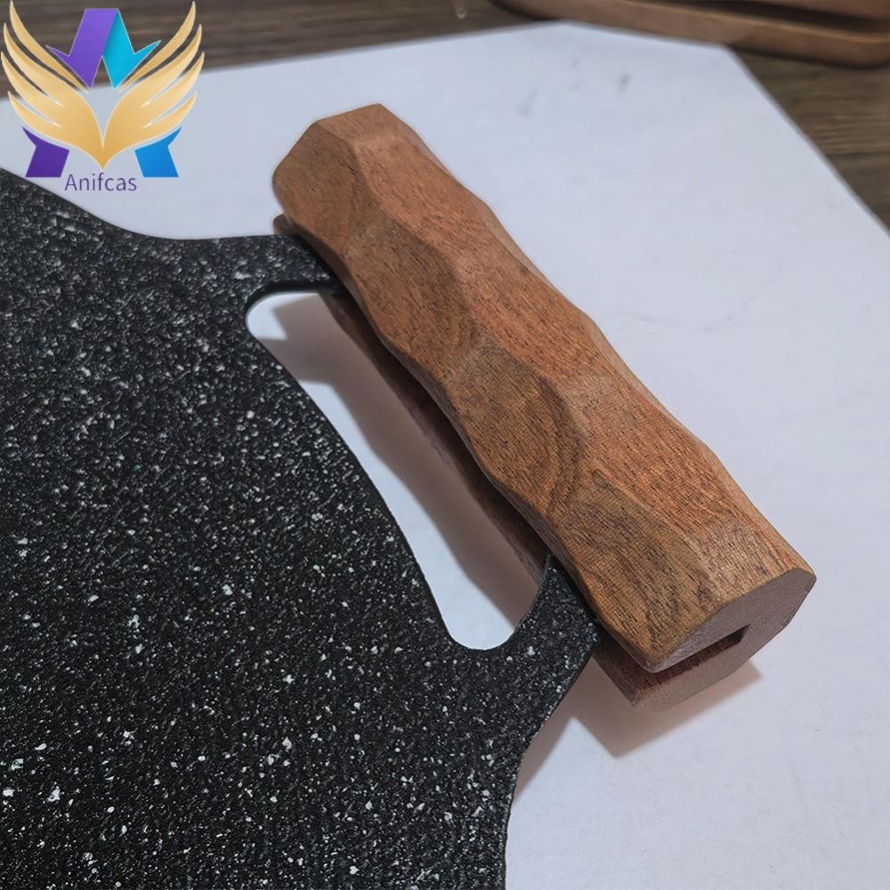 2 ชิ้น Sapele BBQ Pan Handle กระทะทนความร้อนฉนวน Grip สําหรับการตั้งแคมป์กลางแจ้ง ราคา ถูกที่สุด ดีลบีเคเค แกลเลอรีภาพที่ 4
