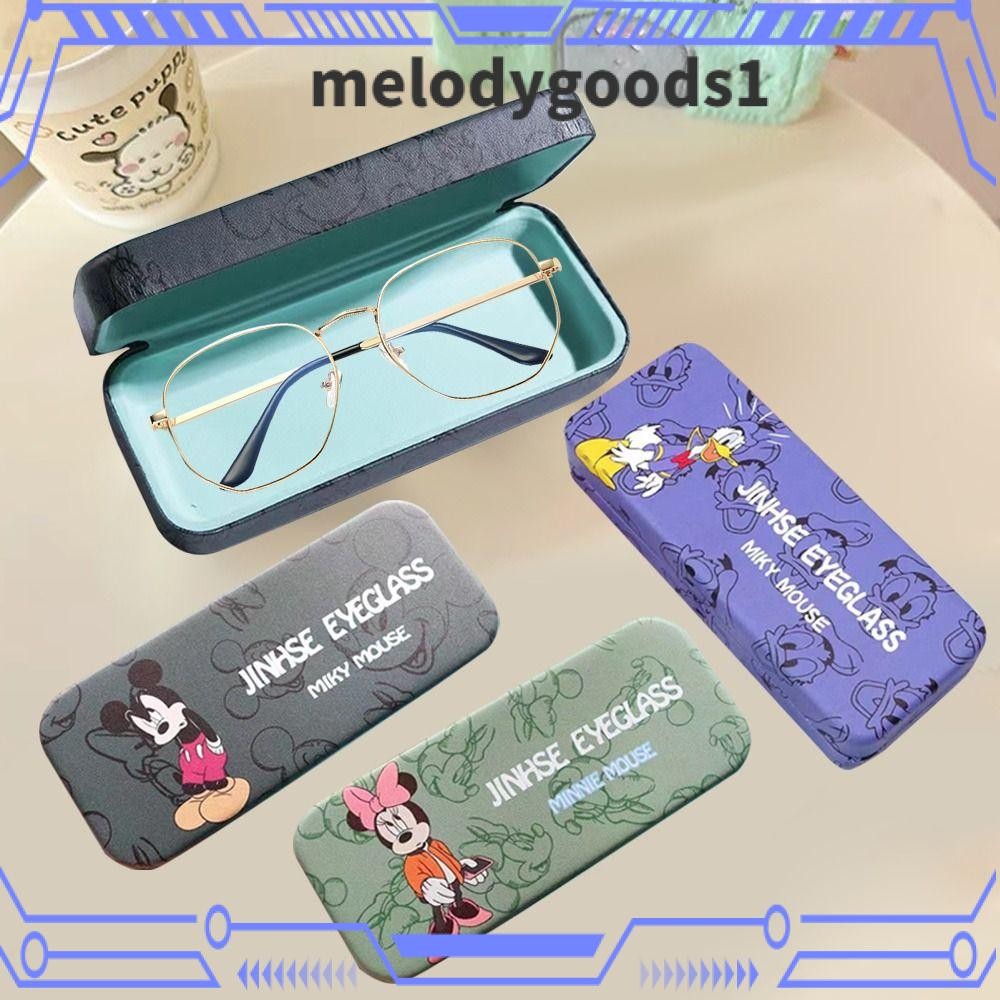 เมโลดี้ดีส1กล่องใส่แว่นตา,น่ารัก อีวา แว่นตาอ่านหนังสือ,ที่ใส่แว่นตามัลติฟังก์ชั่แบบพกพาทนแรงกดสายตาสั้นแว่นตานักเรียน