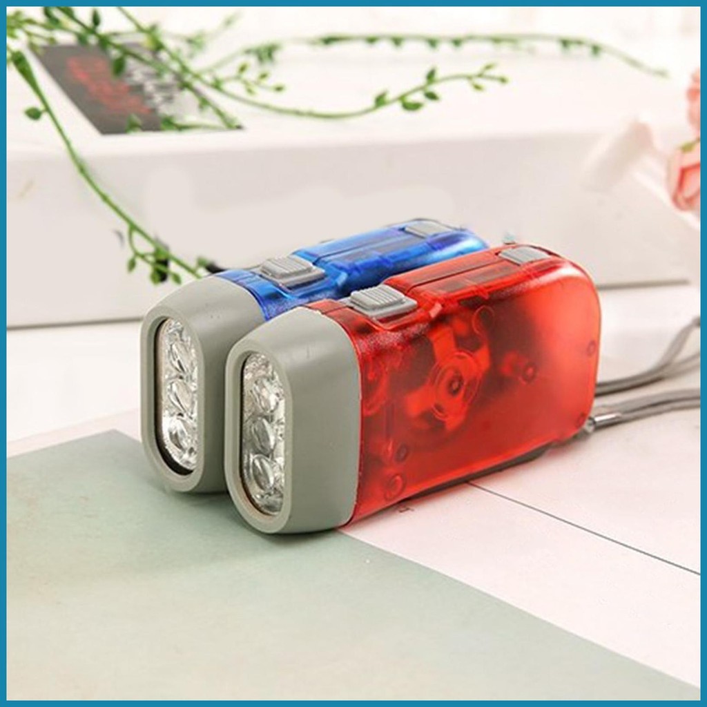 ไฟฉายกันน้ํา LED Hand Crank ไฟฉายแบบพกพา Camping Flash Light ไฟฉายตามหลักสรีรศาสตร์สําหรับ Travel hangeth